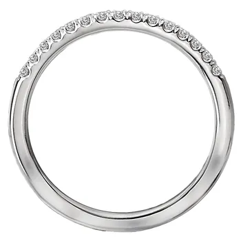 *** Lab Grown Diamond *** Diamond Curved Wedding Band 160108-WLG