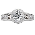 LaVie Halo Semi-Mount Diamond Ring 115284-100