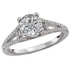 LaVie Split Shank Semi-Mount Diamond Ring 115445-RD100