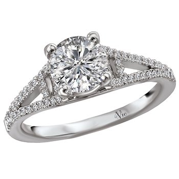 Split Shank Semi-Mount Diamond Ring 115445-RD100