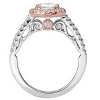 Romance Two Tone Semi-Mount Diamond Ring 117880-100TRK