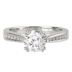 LaVie Peg Head Semi-Mount Diamond Ring 115005-100